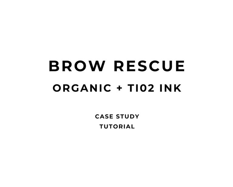 BROW RESCUE | ORGANIC + TI02 INK